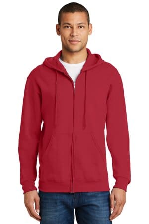 TRUE RED 993M jerzees-nublend full-zip hooded sweatshirt