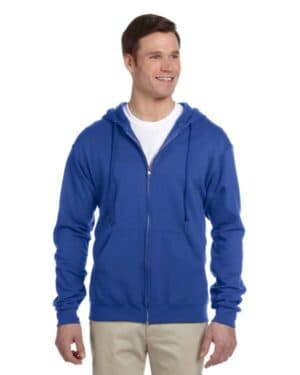 ROYAL 993 adult nublend fleece full-zip hooded sweatshirt