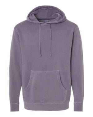 PIGMENT PLUM PRM4500 unisex midweight pigment-dyed hooded sweatshirt