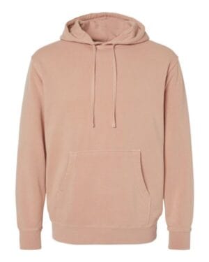 PIGMENT DUSTY PINK PRM4500 unisex midweight pigment-dyed hooded sweatshirt