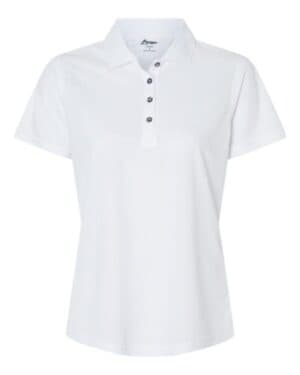WHITE Paragon 104 women's saratoga performance mini mesh polo