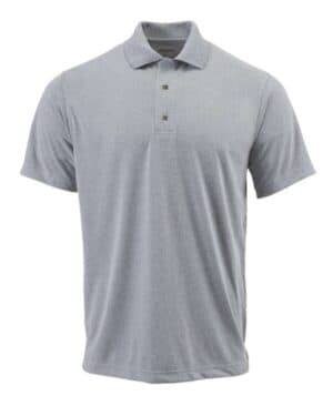 HEATHER GREY Paragon 108Y youth saratoga performance mini mesh polo