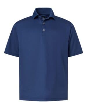 NAVY Paragon 108Y youth saratoga performance mini mesh polo