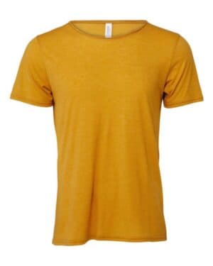 MUSTARD TRIBLEND Bella canvas 3414 fwd fashion triblend raw neck tee