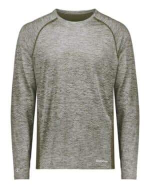 OLIVE HEATHER Holloway 222570 electrify coolcore long sleeve t-shirt