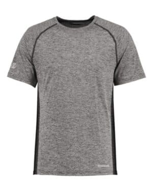 BLACK HEATHER Holloway 222571 electrify coolcore t-shirt