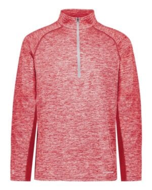 SCARLET HEATHER Holloway 222574 electrify coolcore quarter-zip pullover