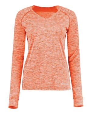 222770 women's electrify coolcore long sleeve v-neck t-shirt