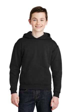 BLACK 996Y jerzees-youth nublend pullover hooded sweatshirt