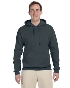 BLACK HEATHER 996 adult nublend fleecepullover hooded sweatshirt