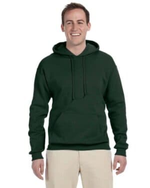 FOREST GREEN 996 adult nublend fleecepullover hooded sweatshirt