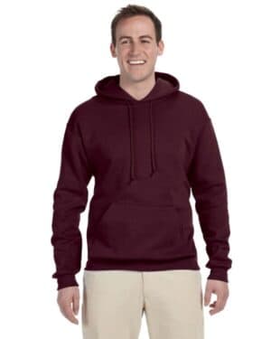 MAROON 996 adult nublend fleecepullover hooded sweatshirt