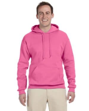 NEON PINK 996 adult nublend fleecepullover hooded sweatshirt