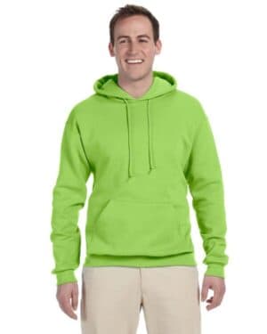 NEON GREEN 996 adult nublend fleecepullover hooded sweatshirt