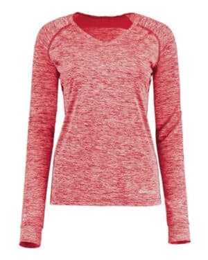 222770 women's electrify coolcore long sleeve v-neck t-shirt