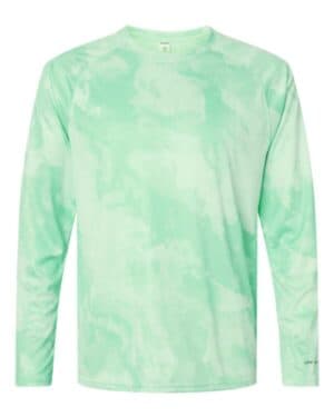 MINT GREEN Paragon 228 cabo camo performance long sleeve t-shirt