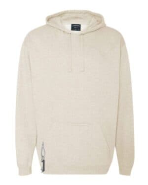 OATMEAL HEATHER J america 8815 tailgate hooded sweatshirt