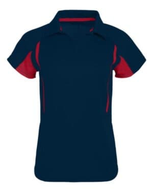 NAVY/ SCARLET Holloway 222730 women's two-tone avenger polo