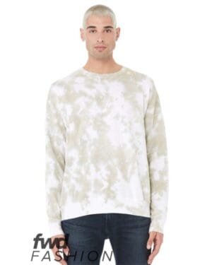 WHITE/ OLIVE OIL 3945RD fwd fashion unisex tie-dye crewneck sweatshirt