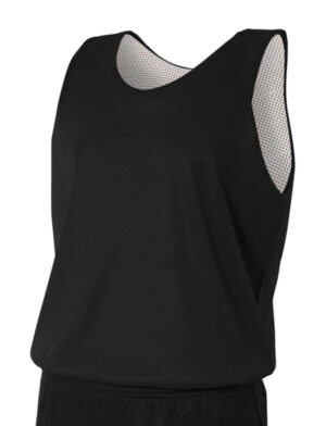 BLACK/ WHITE A4N2206 a4 sprint youth reversible mesh tank