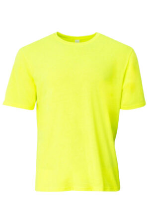 SAFETY YELLOW A4N3013 a4 softek short sleeve tee