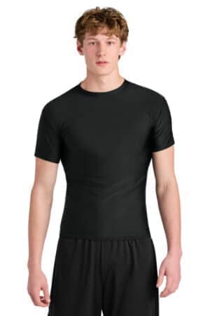 BLACK A4N3130 a4 compression short sleeve tee
