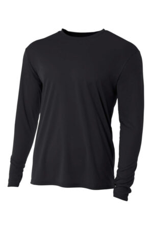 BLACK A4N3165 a4 cooling performance long sleeve tee