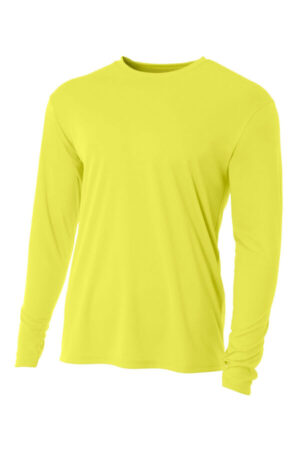 SAFETY YELLOW A4N3165 a4 cooling performance long sleeve tee