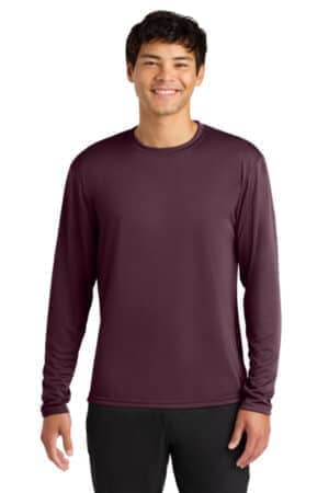 MAROON MAROON A4N3165 a4 cooling performance long sleeve tee