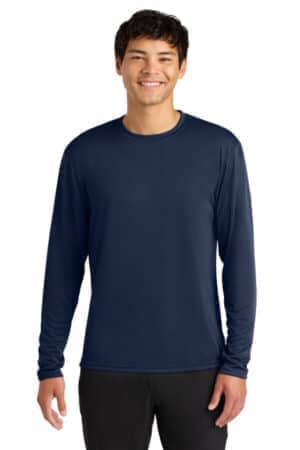 NAVY NAVY A4N3165 a4 cooling performance long sleeve tee