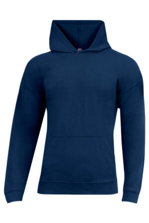 NAVY A4N3528 a4 softek long sleeve hooded tee