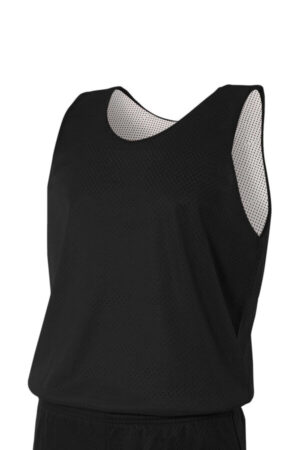BLACK/ WHITE A4NF1270 a4 sprint reversible mesh tank