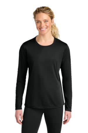 BLACK A4NW3002 a4 women's cooling performance long sleeve tee