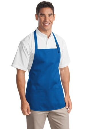 ROYAL A510 port authority medium-length apron with pouch pockets