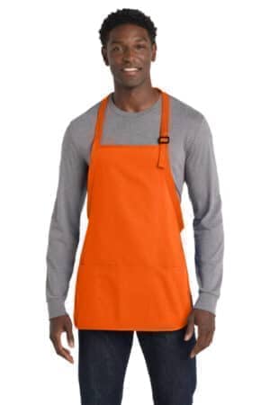 ORANGE ORANGE A510 port authority medium-length apron with pouch pockets