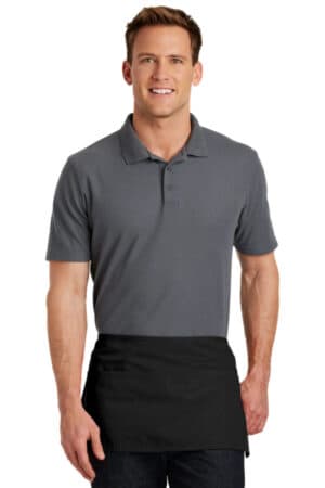BLACK A515 port authority waist apron with pockets
