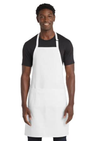 A700 port authority easy care extra long bib apron with stain release