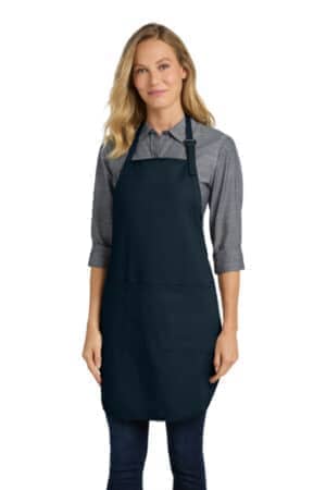 NAVY NAVY A703 port authority easy care full-length apron with stain release