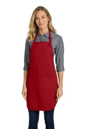 RED RED A703 port authority easy care full-length apron with stain release