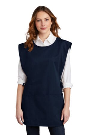 NAVY A705 port authority easy care cobbler apron with stain release