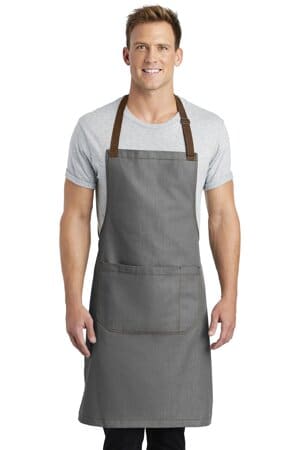 A800 port authority market full-length bib apron