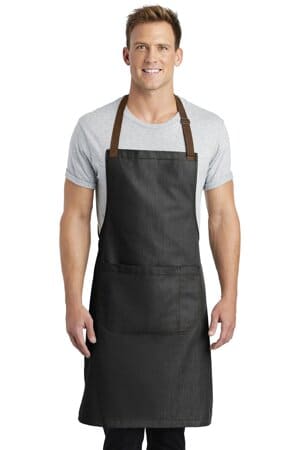 DARK MIDNIGHT A800 port authority market full-length bib apron
