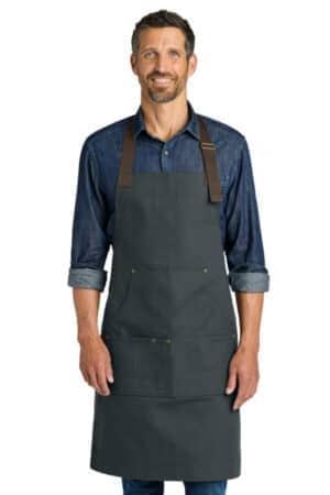 CHARCOAL A903 port authority signature workwear apron