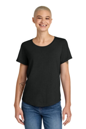 DEEP BLACK AL2015 allmade women's relaxed tri-blend scoop neck tee