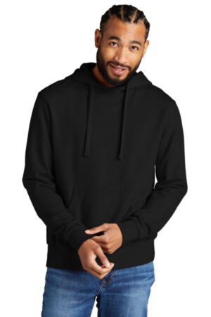 DEEP BLACK AL4000 allmade unisex organic french terry pullover hoodie
