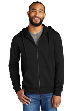AL4002 allmade unisex organic french terry full-zip hoodie