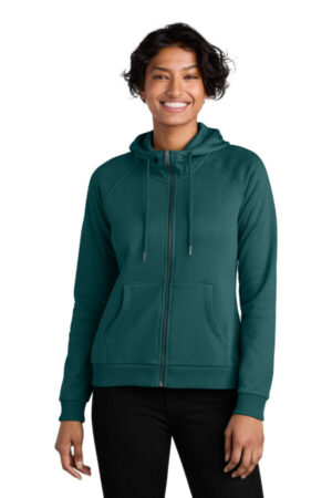 AL5003 allmade women's organic cvc fleece full-zip hoodie