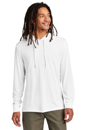 BRIGHT WHITE AL6003 allmade unisex tri-blend hoodie tee