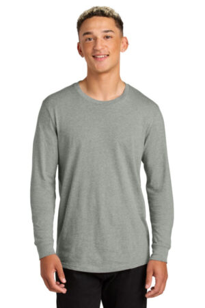 GRANITE GREY HEATHER AL6104 allmade unisex long sleeve organic cotton tee