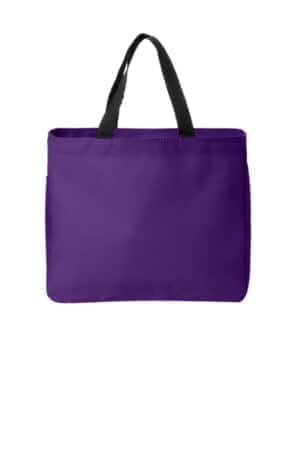 PURPLE B0750 port authority-essential tote